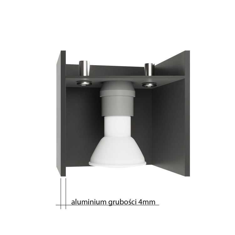 Quad Maxi | Wall lamp | Black