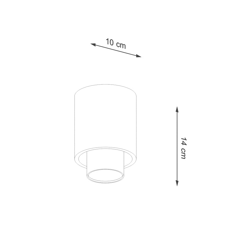 Nesi | Ceiling lamp | Black